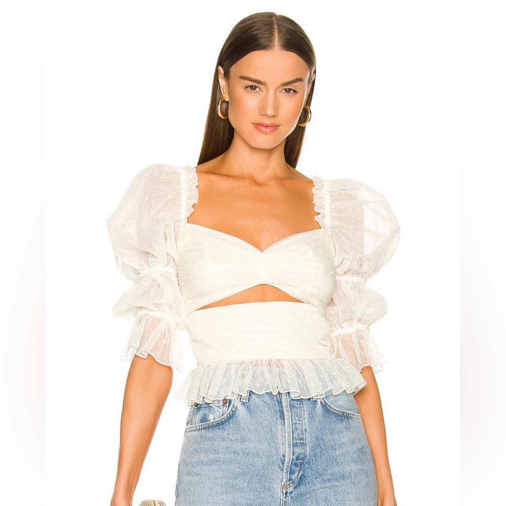 LPA Dolores Top in Ivory XS